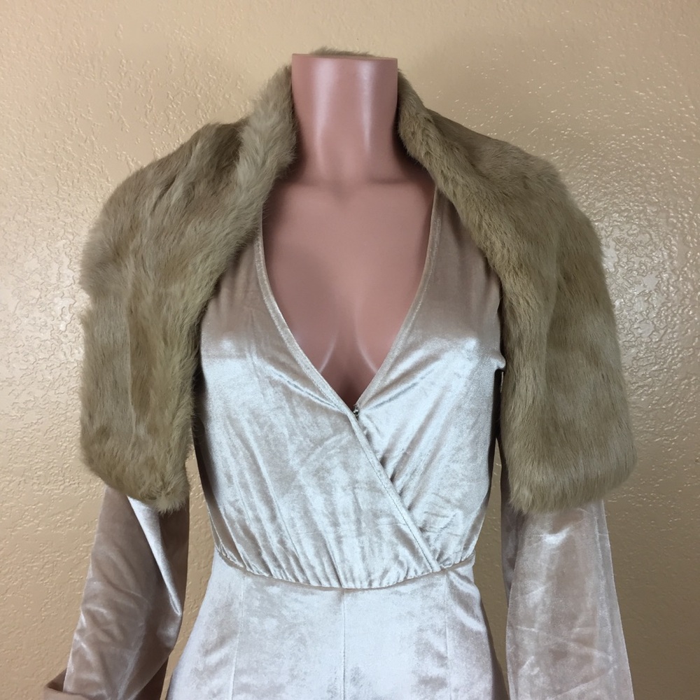 Women scarf genuine rabbit fur